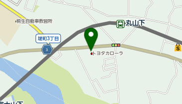 トヨタカローラ群馬桐生堤店の地図画像