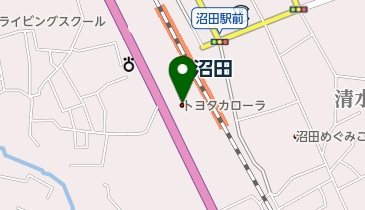 トヨタカローラ群馬沼田店の地図画像