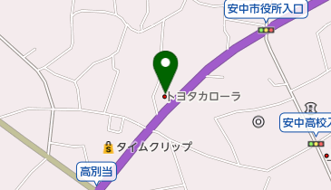 トヨタカローラ高崎安中バイパス店の地図画像