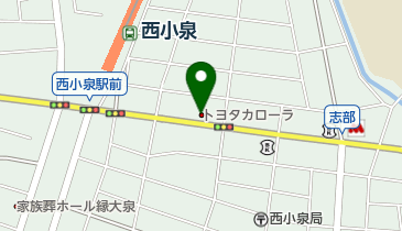 トヨタカローラ群馬大泉店の地図画像