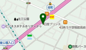 日産プリンス群馬高崎店の地図画像