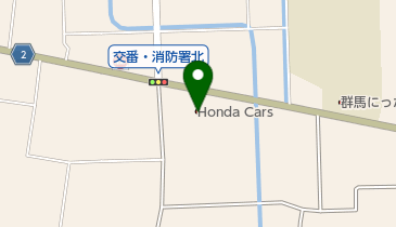 Honda Cars伊勢崎新田店の地図画像