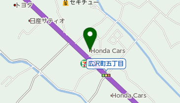 Honda Cars群馬中央桐生バイパス店の地図画像