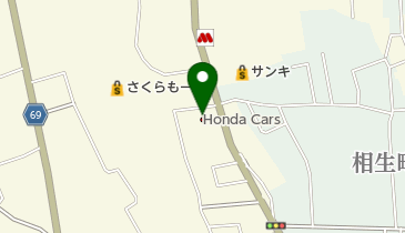 Honda Cars高崎北大間々店の地図画像
