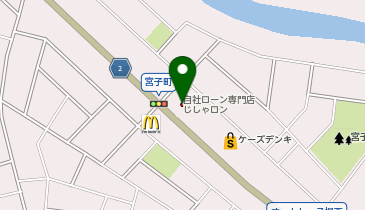 自社ローン専門店じしゃロン伊勢崎店の地図画像