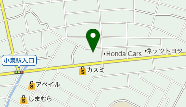 バイク館大泉店の地図画像