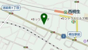 フォルクスワーゲン桐生の地図画像