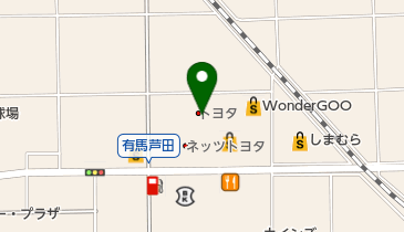 群馬トヨタ自動車U・Parkオートモール渋川店の地図画像