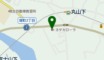 トヨタカローラ群馬桐生堤店の地図画像