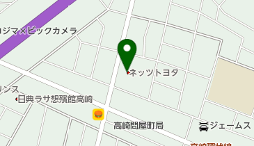 ネッツトヨタGTGぐんまとんやまち店の地図画像