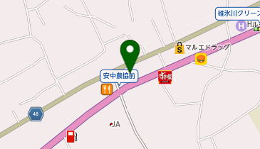 群馬トヨタ自動車安中杉並木店の地図画像