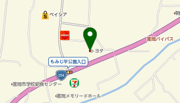群馬トヨタ自動車富岡バイパス店の地図画像