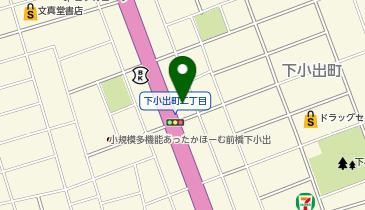 群馬トヨタ自動車前橋下小出店の地図画像