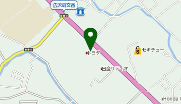 群馬トヨタ自動車桐生バイパス店の地図画像