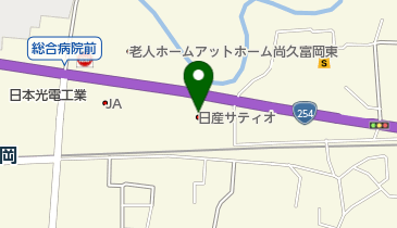 日産サティオ群馬富岡店の地図画像