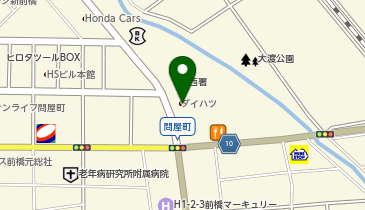 群馬ダイハツ自動車前橋西店の地図画像