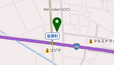 トヨナガ伊勢崎店の地図画像