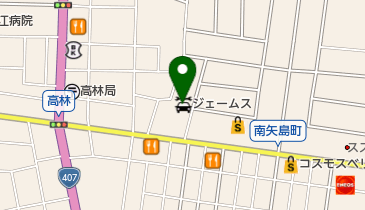 ジェームス太田高林店の地図画像