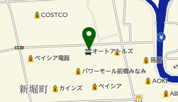 オートアールズ前橋みなみモール店の地図画像