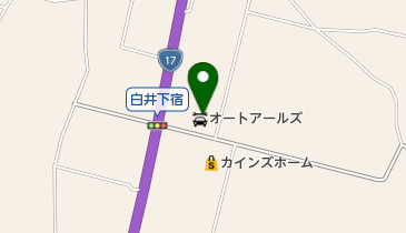 オートアールズ渋川鯉沢店の地図画像