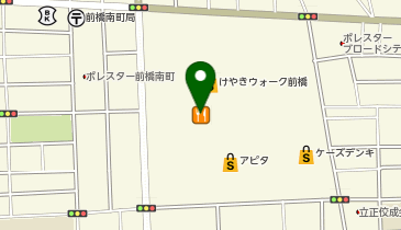 天丼てんやけやきウォーク前橋店の地図画像