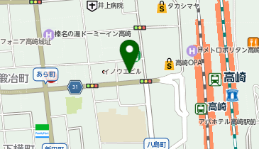 松のや高崎駅前店(松屋併設)の地図画像
