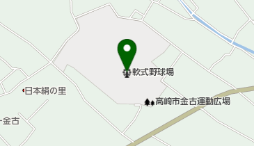 高崎市金古運動広場軟式野球場の地図画像