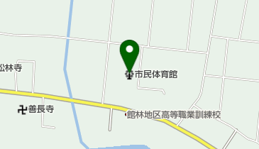 市民体育館の地図画像