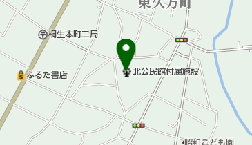 北公民館付属施設の地図画像
