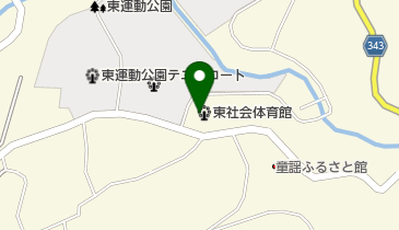 みどり市東社会体育館の地図画像