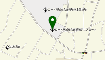 バニーズ群馬宮城総合運動場テニスコートの地図画像