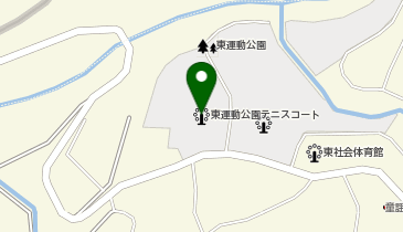 みどり市東運動公園テニスコートの地図画像