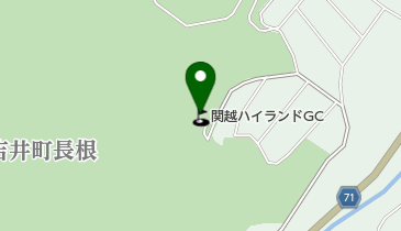 関越ハイランドゴルフクラブの地図画像