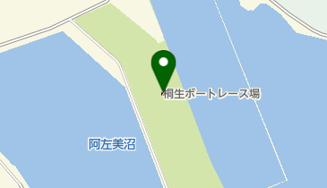 桐生ボートレース場の地図画像