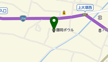 藤岡ボウルの地図画像