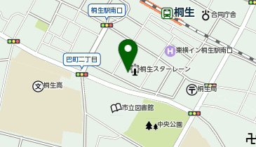 桐生スターレーンの地図画像