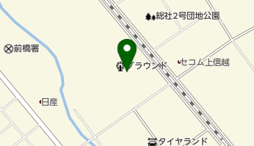 前橋市王山運動場ミニサッカー場の地図画像