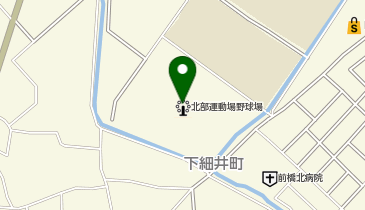 ベースボールパークファースト北部運動場ソフトボール場の地図画像