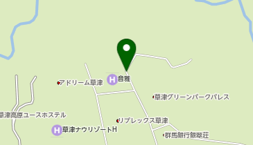 草津・白根自転車道線の地図画像