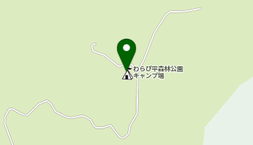 わらび平森林公園キャンプ場の地図画像