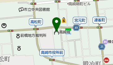 高崎城の地図画像