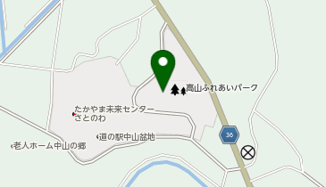 高山ふれあいパークの地図画像