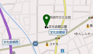 文化会館公園の地図画像