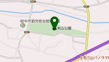 米山公園の地図画像