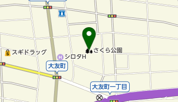 さくら公園の地図画像
