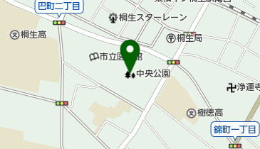 中央公園の地図画像