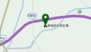 東地区村民広場の地図画像