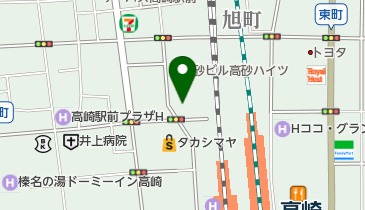 アニメイト高崎の地図画像