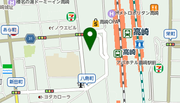 ライザップ高崎店の地図画像