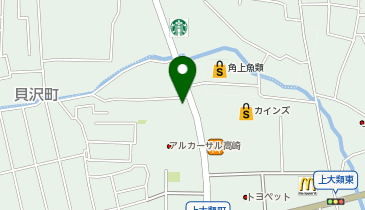 星乃珈琲店高崎上大類店の地図画像